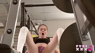 Flirtiv Noor Blond määrdunud pesu pakkus mees, anal